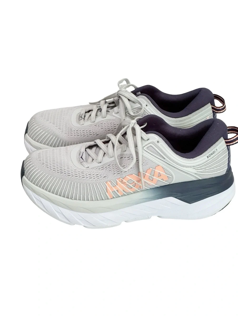 Hoka One Bondi 7 Lunar Rock 7 Wide
